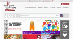 Desktop Screenshot of indianprairielibrary.org