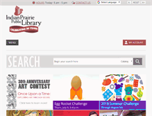 Tablet Screenshot of indianprairielibrary.org